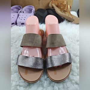 Sorel Ella II Double Straps Sandals — Women’s Size 9.5 | Tan & Silver